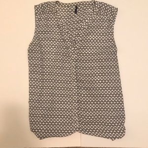 NYDJ Sleeveless pintuck blouse, 100%polyester